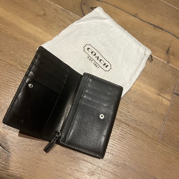 Coach Black Leather Wallet - Picture 3 of 3